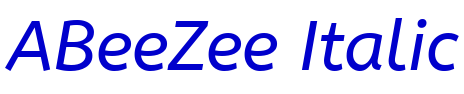 ABeeZee Italic フォント